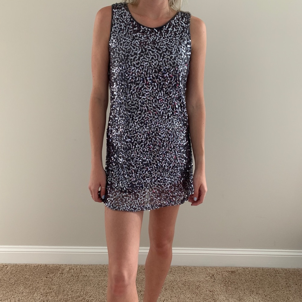 Pink Collection sequin Dress Size Medium